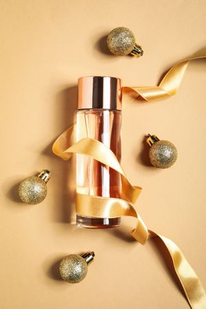 Concept of cosmetics, winter cosmetics, top view