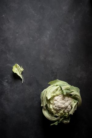 Fresh cabbage on table