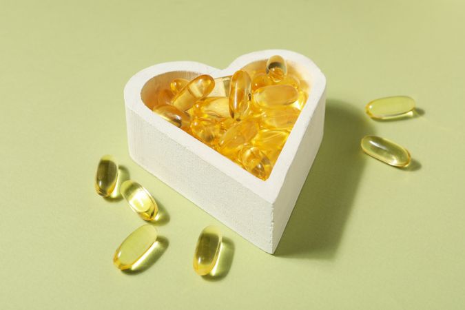 Immunity support capsules - Omega, health care concept