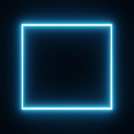 Blue light making square shape