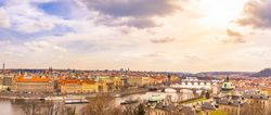 Prague city panorama