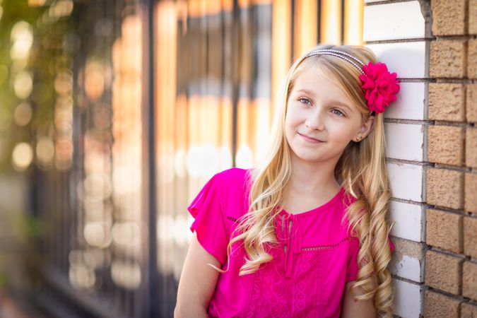 Cute Young Girl Outdoor Portrait