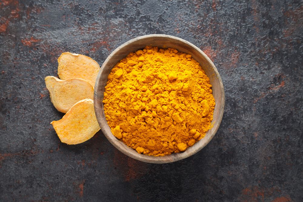 Fragrant seasoning - turmeric, one of the main ingredients in Indian curry