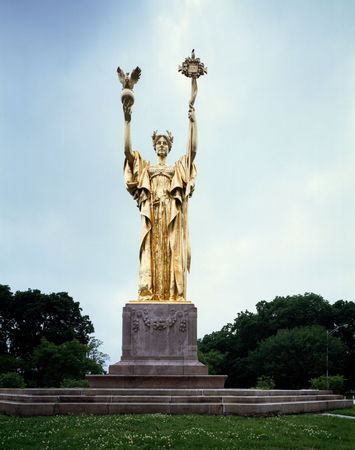 Statue of the Republic in Jackson Park built by Daniel Chester French