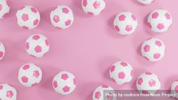 Pink footballs with space in center 5nAEn0