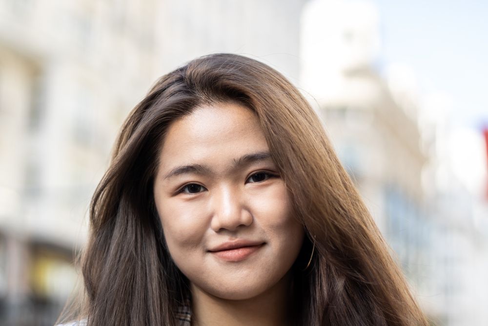 Portrait of a young Asian woman