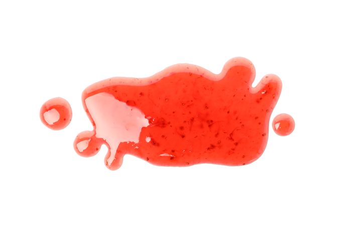Delicious strawberry jam isolated on plain background