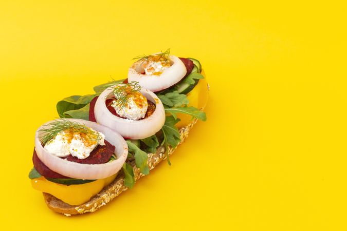 Homemade vegetable sandwich