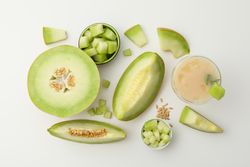 Juicy and tasty summer time fruit concept - melon
