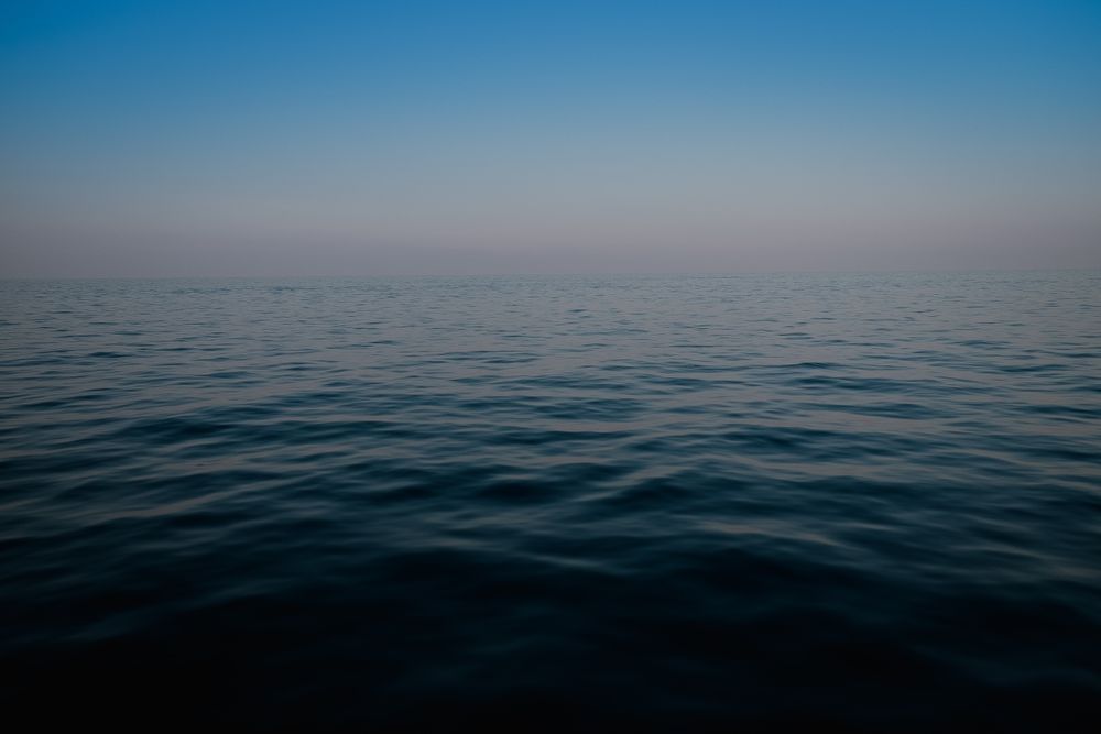 Calmed sea landscape