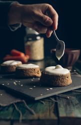 homemade carrot cake with oatmeal