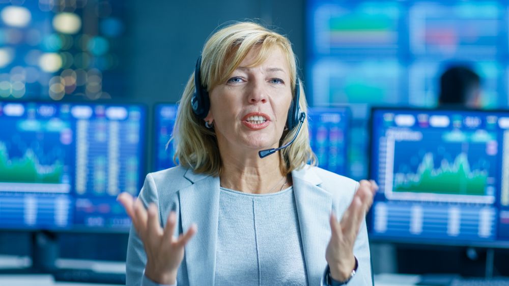 Chief Sales Force Representative Speaks to the Camera.