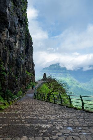 Beautiful scene as viewed at Malshej Ghat in Maharashtra, India