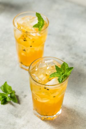 Cold Refreshing Passion Fruit Iced Tea