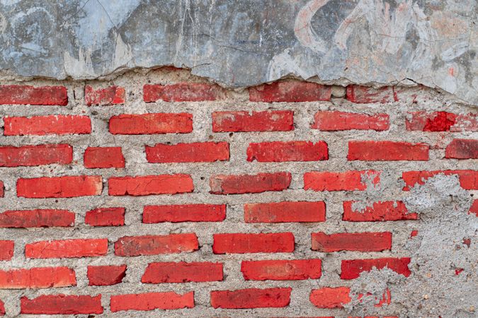 Brick stone wall