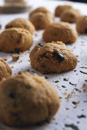 Homemade cookies on table