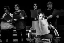 MONTREAL, QUEBEC, CANADA – November 27 2018- Singers living with intellectual deficiency, at choir