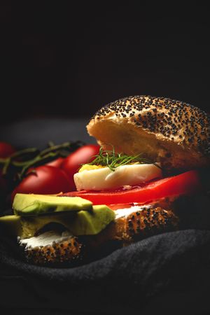 Homemade vegetable sandwich