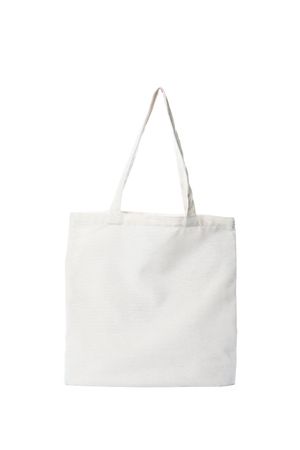 Tote cotton bag isolated on neutral background