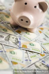 Piggy Bank on Newly Designed One Hundred Dollar Bills 0KMn2Z