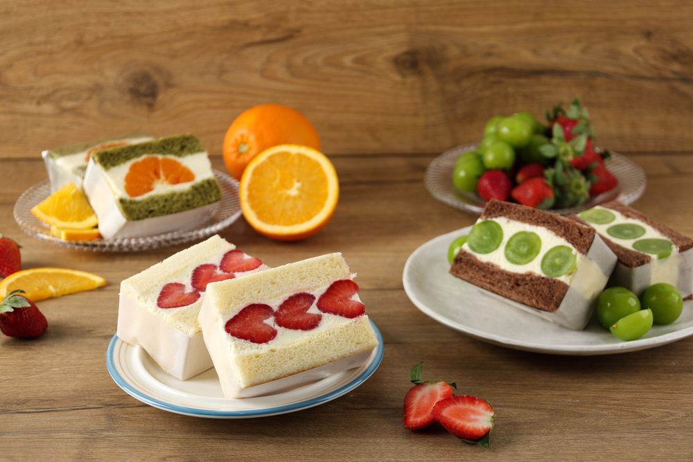 Various Japanese Fruit Sando