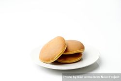 Fresh dorayaki pancakes from Japan on plain table 0WY1P4