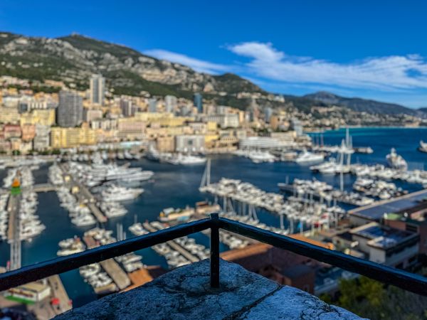 View of the port of Monaco from the ramparts