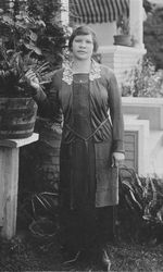 Charlotta Amanda Spears Bass pictured in garden