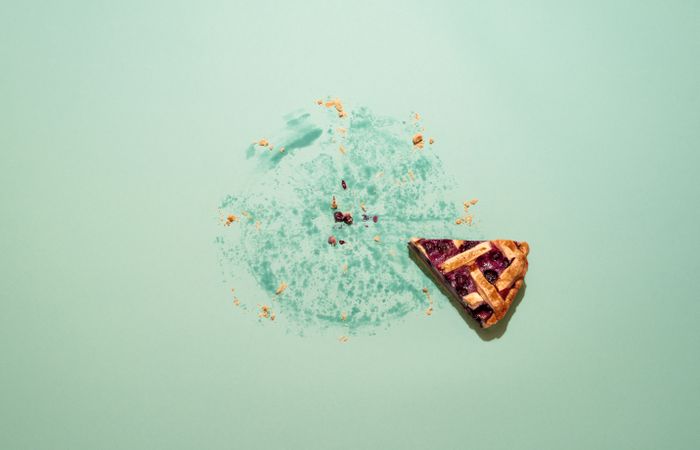 Last slice of blueberry pie
