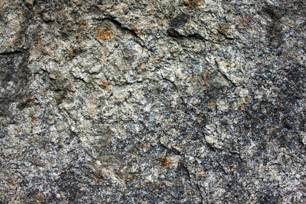 Rockface with light fungi growth