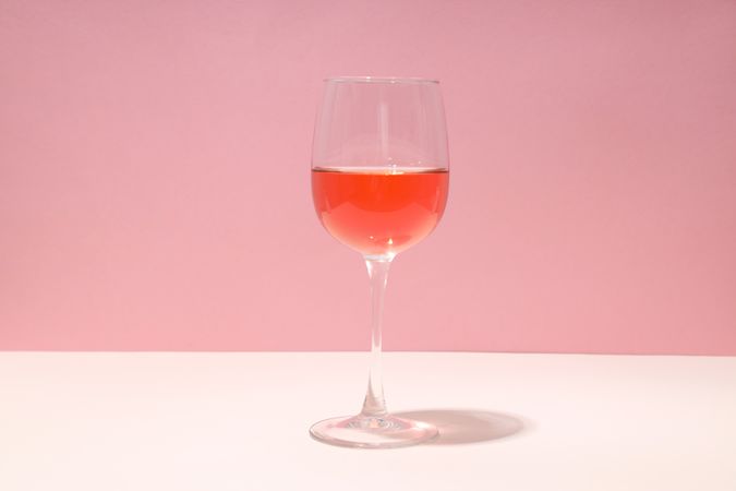 Cocktail in a glass on a light background