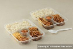 Indonesian Nasi Lemak in two to go containers 4mY2N4