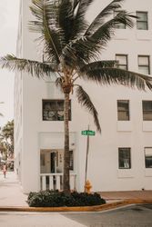 MIAMI, USA - November 13, 2018: View of beautiful city street