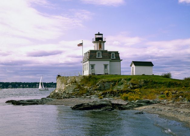 Rose Island Lighthouse, Newport, Rhode Island,