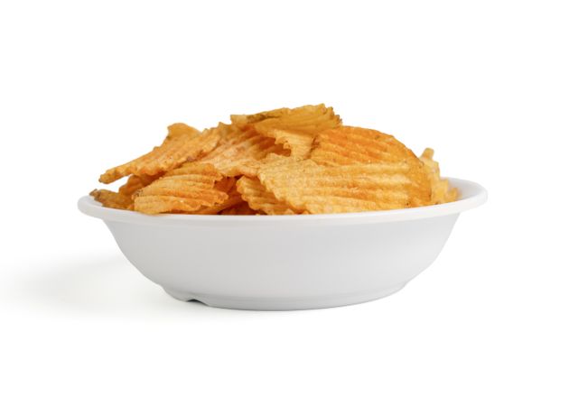 potato chips on bowl