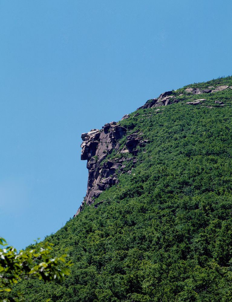 New Hampshire Old Man in the Mountain Remembered,  Cannon Mountain, New Hampshire
