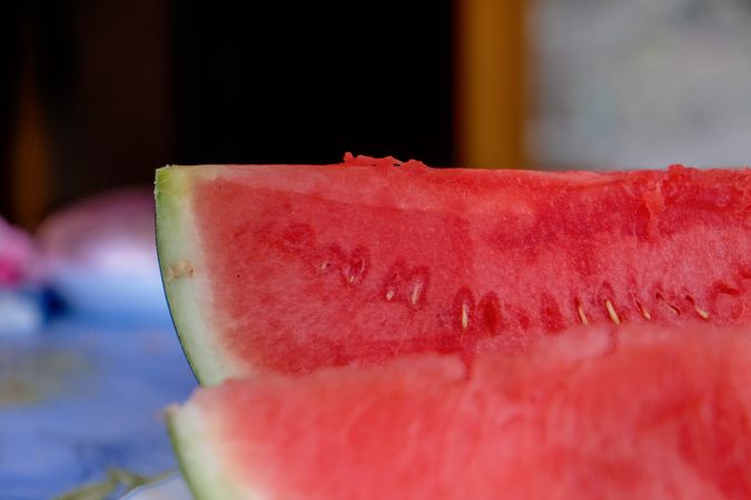 Cut watermelon slices