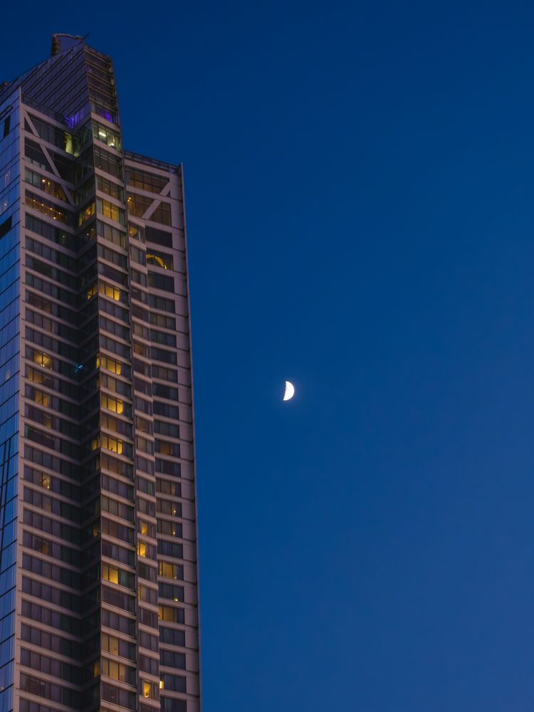 The Moon over DTLA