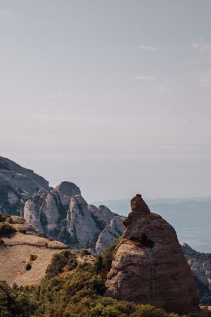 Views of the mountain of Montserrat