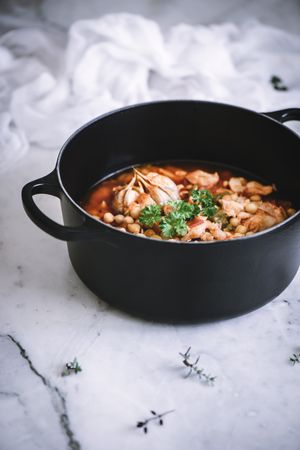 Cooked vegetables of vigil potaje stew