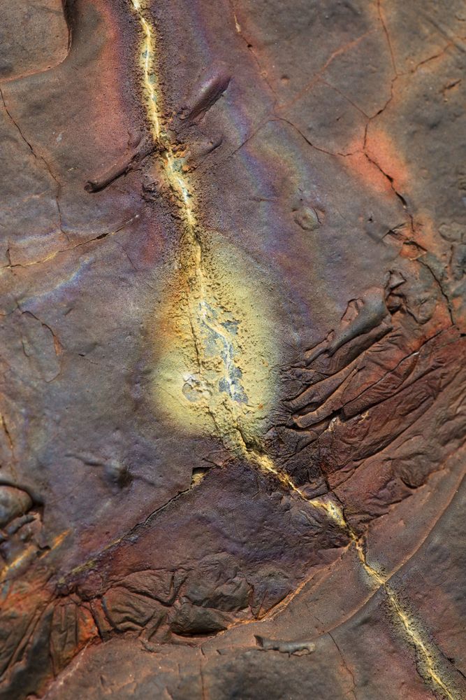 Surface of river soil with minerals