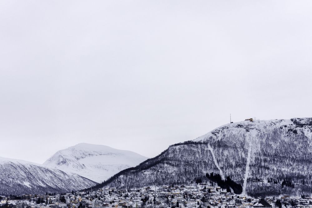 Fjellstua on Storsteinen Mountain in Tromso, Norway