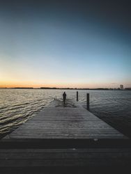 Sunset in the fjord