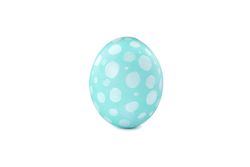 Decorative easter egg isolated on blank background. Festive tradition