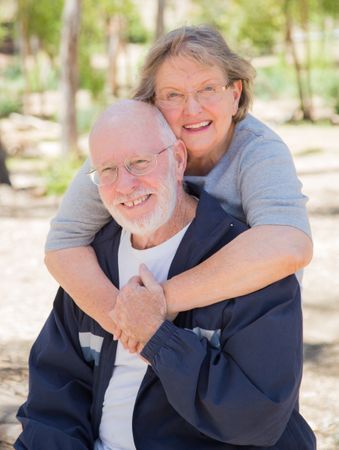 Happy Couple Portrait Outdoors