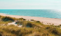 Beautiful nature scenery on Sylt island in North Sea, Germany