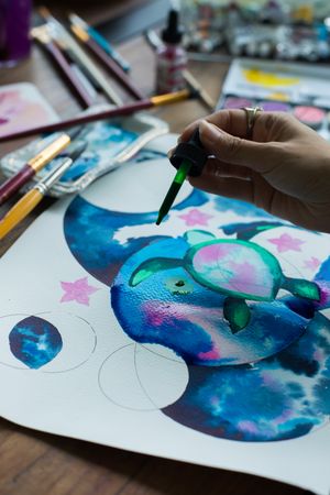 Watercolor painting