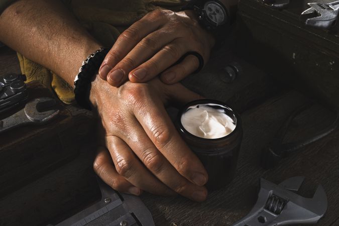 Men’s Hand Cream Jar