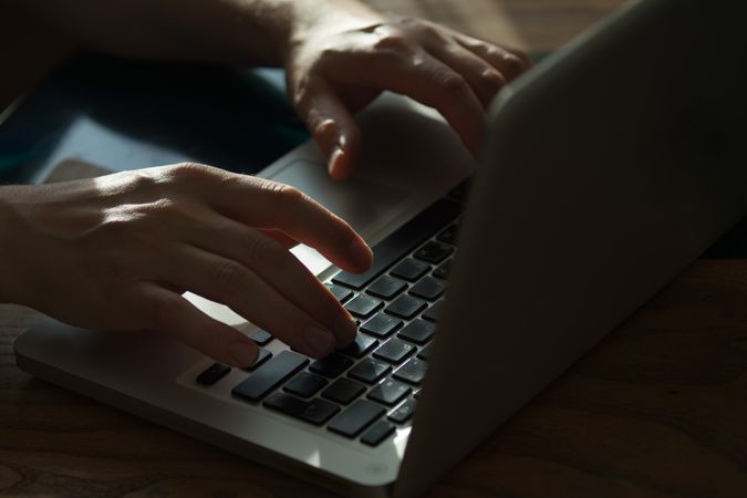 Businessman Working on Laptop