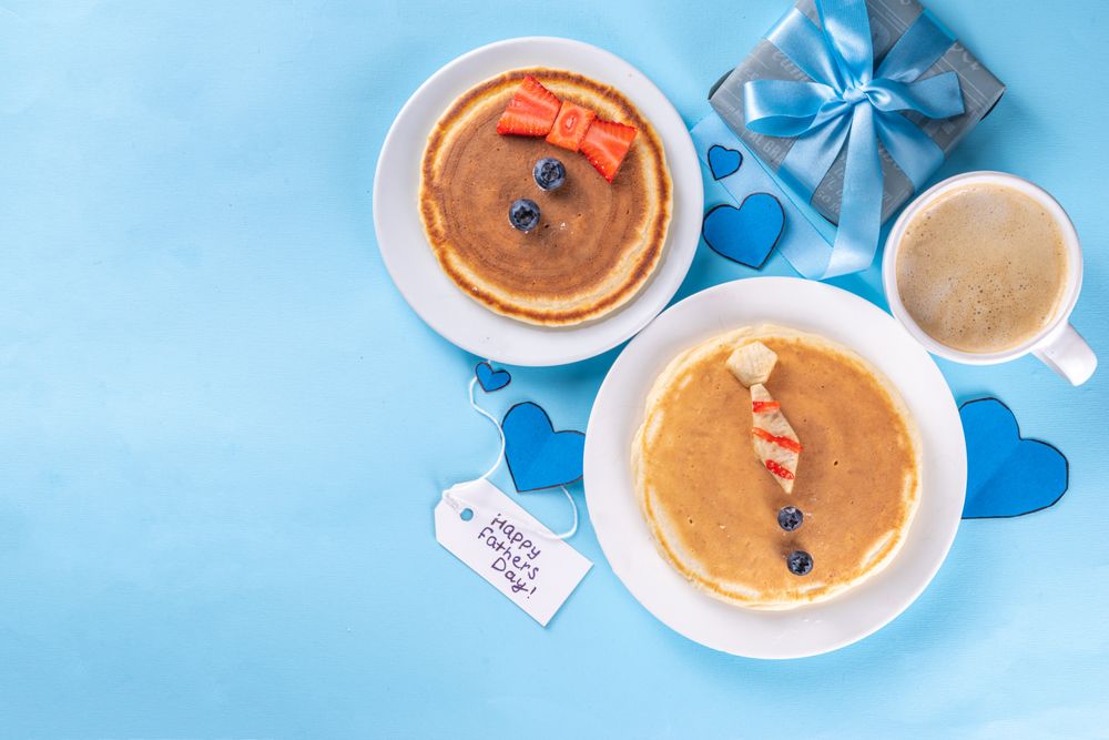 Father's day breakfast pancakes